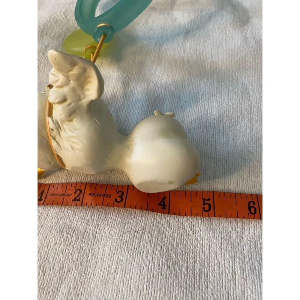 Burnes 5x9 in Duck Figurine Picture Frame Balloons Baby Kids